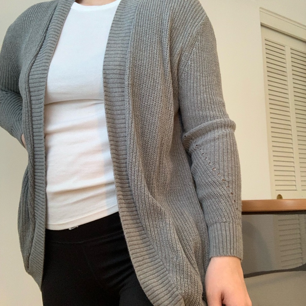 Grey American Eagle Cardigan